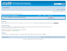 Tablet Screenshot of forum.mum.solveo.pl